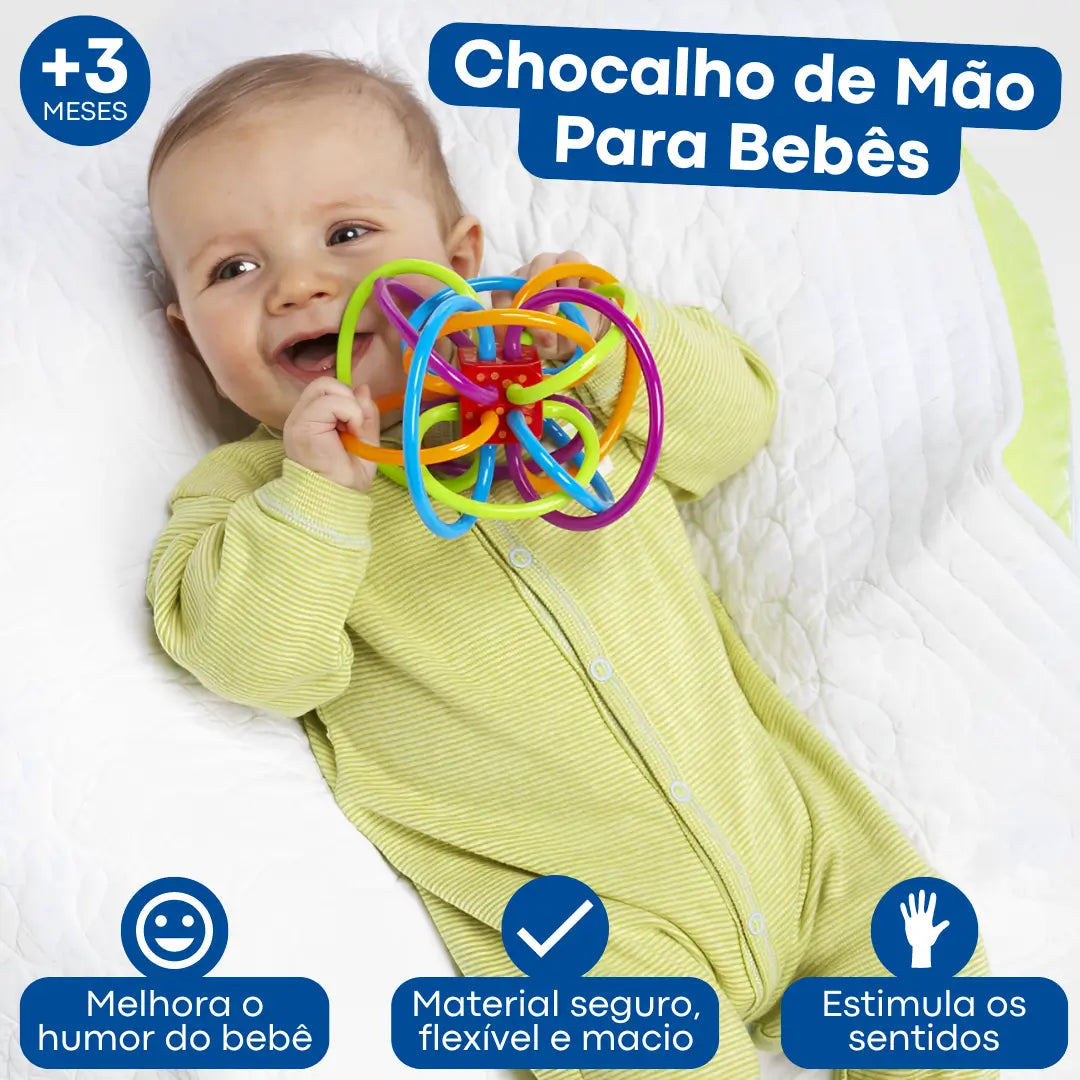 Chocalho de Mão Para Bebês