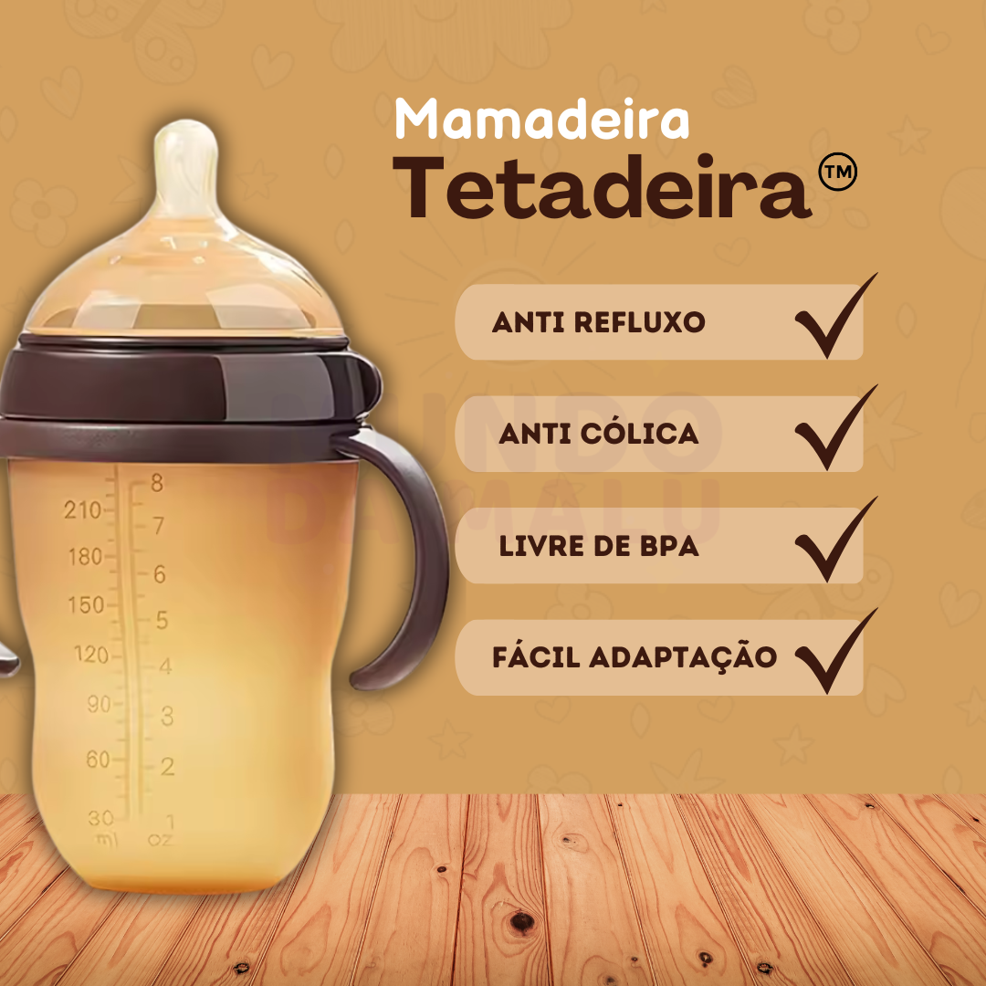 Mamadeira BabyEase™ - Imita o Seio Materno e Livre de BPA