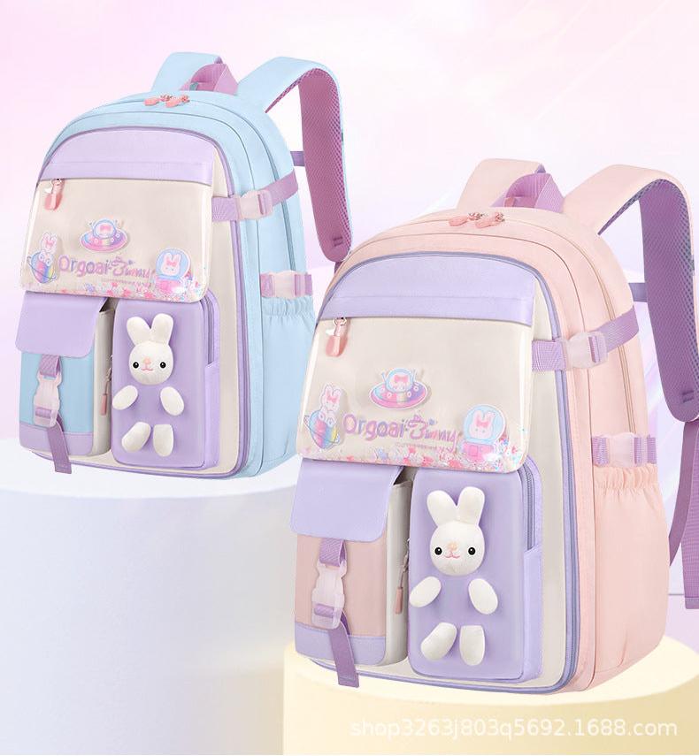 Mochila Escolar Infantil Bolsos Coelhinho