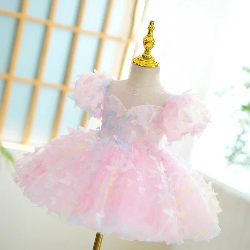 Vestido Infantil Princesa Borboleta