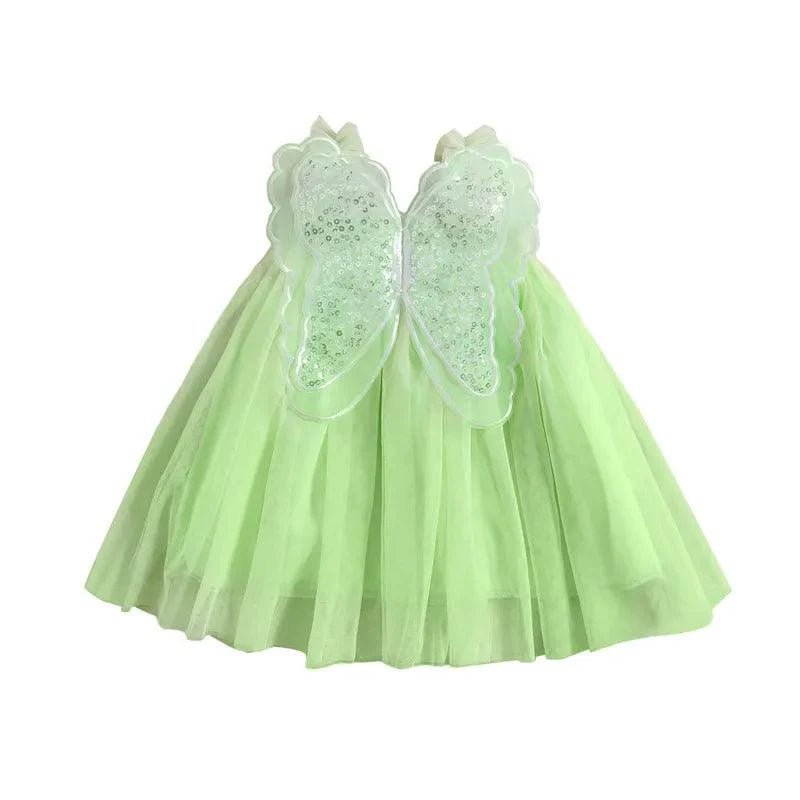 Vestido Infantil Borboleta 3D