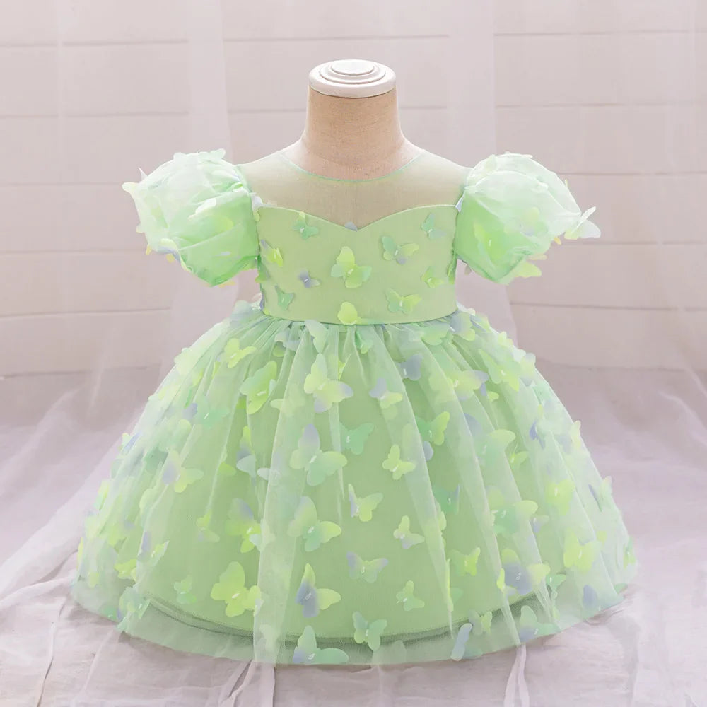 Vestido Infantil Princesa Borboleta