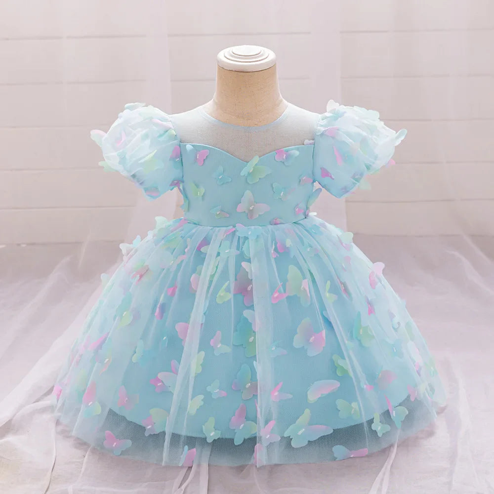 Vestido Infantil Princesa Borboleta