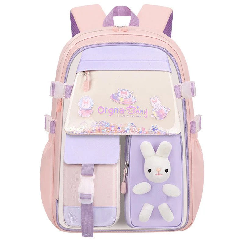 Mochila Escolar Infantil Bolsos Coelhinho