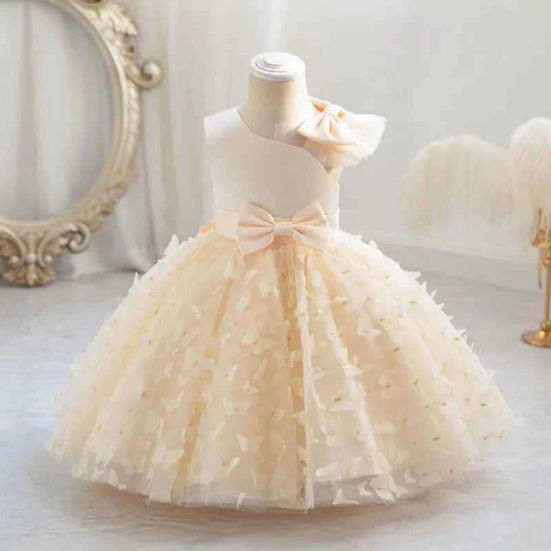 Vestido Infantil Luxo Borboletas