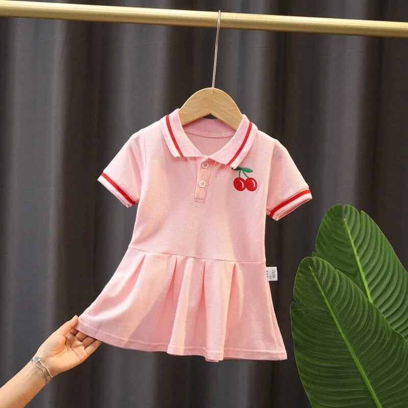 Vestido Infantil Cereja