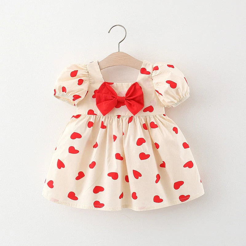 Vestido Infantil Corações